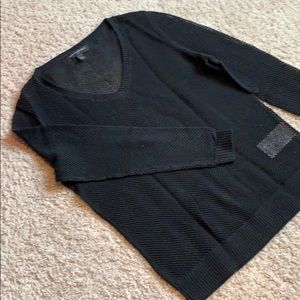 Banana Republic black v-neck sweater Petite XS